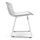 Replica Bertoia chair "High Quality" in Chrome Steel of the famous designer Hans J. Wegner