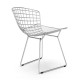 Replika židle Bertoia "High Quality" z chromové oceli od slavného designéra Hans J. Wegner