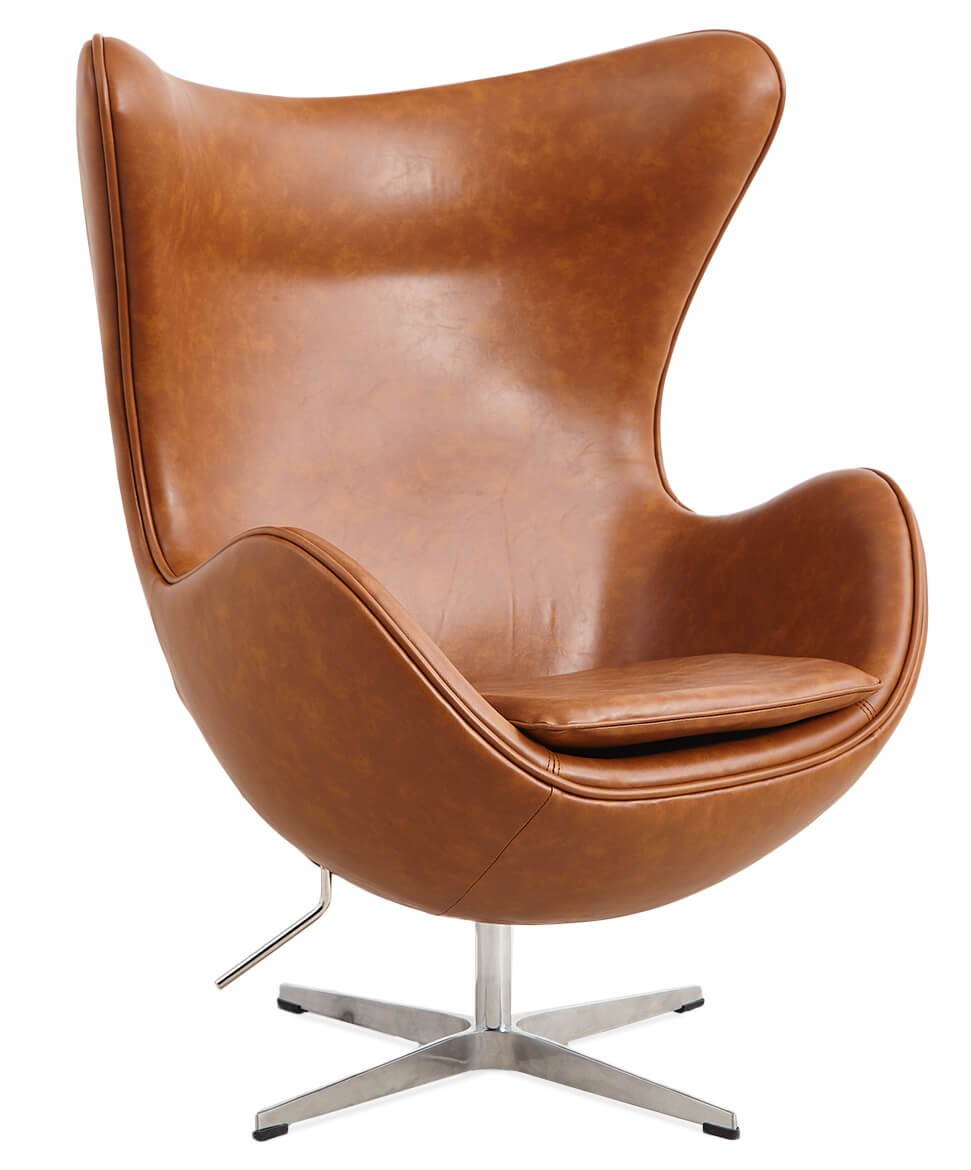 het formulier ga verder Kiezen Inspiratie Fauteuil Egg Chair in kunstleer - Ear Fauteuils - IconMobel