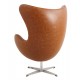 Replica Egg Chair in vintage distressed leatherette