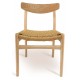 Nordic chair replica CH 23 handmade in ash wood