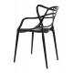 Moises Special Edition Chair in Satin Plastic suitable for Outdoors