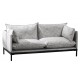 Upholstered 2 seater sofa