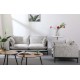 Upholstered 2 seater sofa