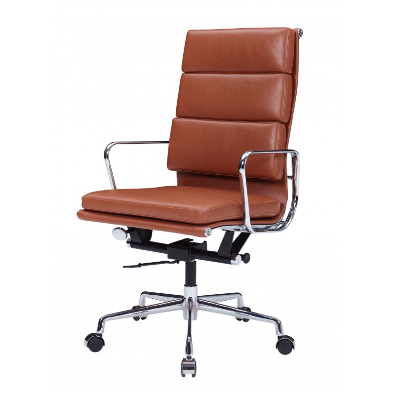 Eamesy Style Office Chair Soft Pad Low Back - Leather