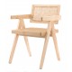 Replica Chandigarh chair with arms by designer Pierre Jeanneret 