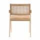 Replica Chandigarh chair with arms by designer Pierre Jeanneret 