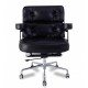 Replica ES104 Lobby office chair in aged leatherette.