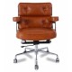 Replica ES104 Lobby office chair in aged leatherette.