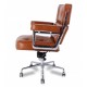 Replica ES104 Lobby office chair in aged leatherette.