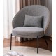 Nordic Earth armchair with cotton cushion