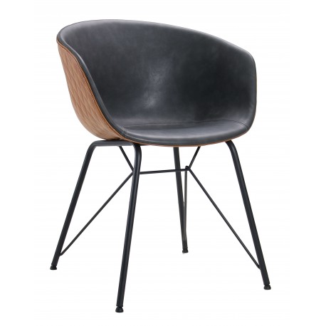 Denver Industrial Armchair Upholstered in Leatherette