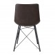 Jules Industrial Chair Upholstered in Leatherette