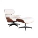 Replica Eames Lounge Chair premium version in Aniline Leather and walnut wood