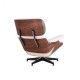 Replica Eames Lounge Chair Premium Version i Aniline Leather och Walnut Wood