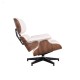 Replica Eames Lounge Chair Premium Version i Aniline Leather och Walnut Wood