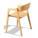 Minimalist Nordic Soho chair with arms