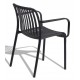 Noel chair in polypropylene plastic perfect for outdoors