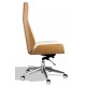 Nordic Highback office chair in walnut wood with leatherette cushion