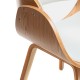 Nordic Burrow S chair with maple wood imitation leather cushion