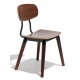 Copine industrial chair in walnut wood