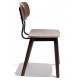 Copine industrial chair in walnut wood