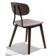 Copine industrial chair in walnut wood