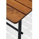 Industrial Fare table in solid Teak wood