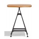 Amadeus industrial high table in beech wood