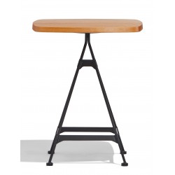 Amadeus industrial high table in beech wood