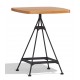 Amadeus industrial high table in beech wood