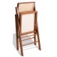 Compass Folding Chair in natural rattan