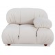 Right corner sofa Laurel upholstered in bouclé