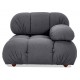 Right corner sofa Laurel upholstered in bouclé