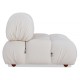 Laurel sofa central back upholstered in bouclé