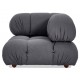 Laurel corner sofa with left back upholstered in bouclé