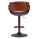 Nordic Style Walnut Wood Stool