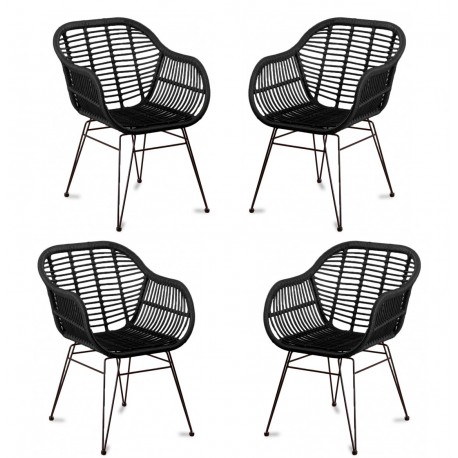 Le Midi Armchair in rattan perfect for outdoor