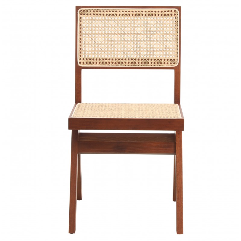 Silla infantil de madera natural, respaldo de pico, altura del