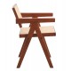 Replica Chandigarh chair with arms by designer Pierre Jeanneret 