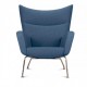 Wing chair replica by designer Hans J. Wegner