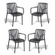 PACK 4 NOEL CHAIRS SUITABLE FOR OUTDOORS