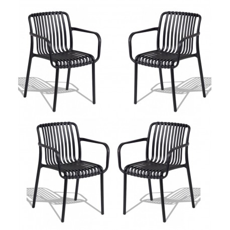 PACK 4 NOEL CHAIRS SUITABLE FOR OUTDOORS