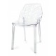 PACK 4 TRANSPARENT VEGTAL CHAIRS