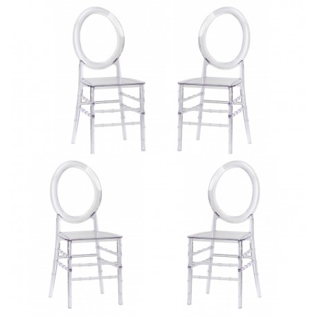 PACK 4 ISABELLE GHOST CHAIRS