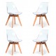 PACK 4 TRANSPARENT VERONA CHAIRS