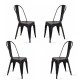 PACK 4 MATT BISTRO CHAIRS