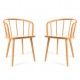 PACK 2 ORGANIC XL CHAIRS